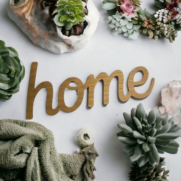 HOME Sign Wall Decoration Farmhouse Rustic - Picture 1 of 5